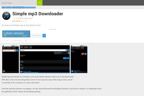 Simple MP3 Downloader