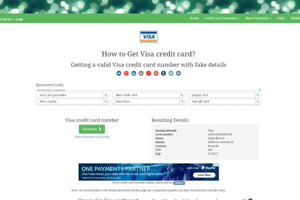 Real Working Credit Card Generator With Money 2023: CCard Generator