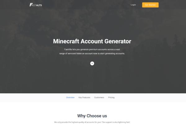 List of Free Minecraft Accounts 2023: FastAlts: Minecraft Account Generator